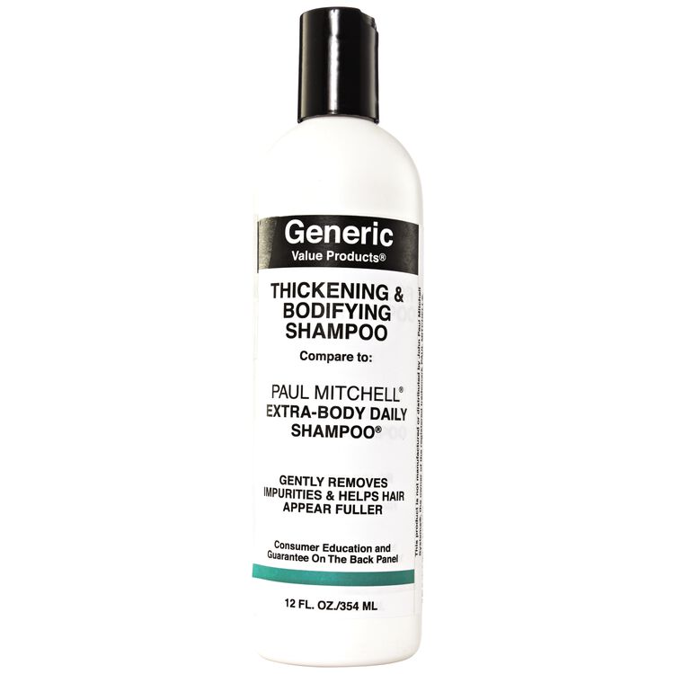 Generic Products Thickening & Bodifying Shampoo to Paul Mitchell Extra-Body Daily Shampoo | Shampoo | Sally