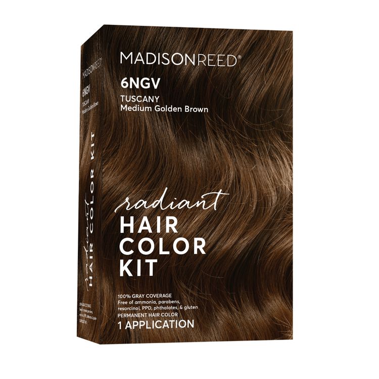 Radiant Cream Color Permanent Hair Color Kit 6NGV Tuscany Brown