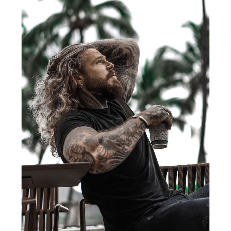 Medium Blonde Men's Beard and Mustache Color