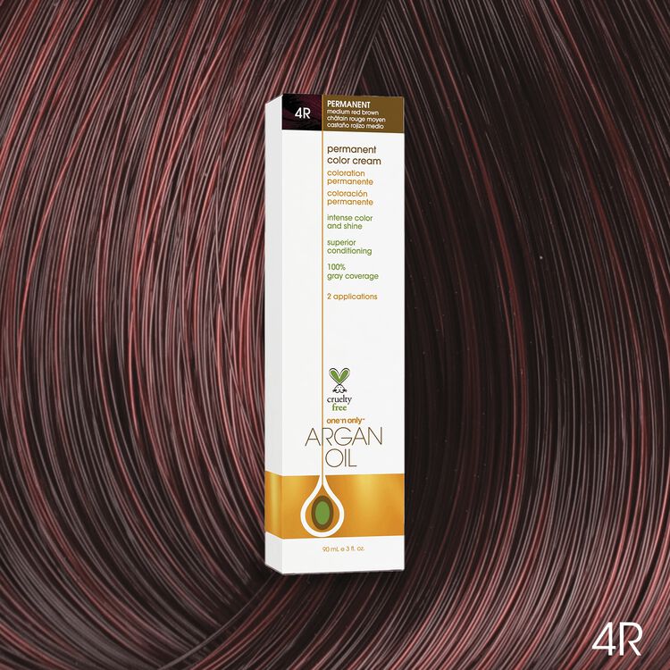 Argan Oil Permanent Color Cream 4R Medium Red Brown
