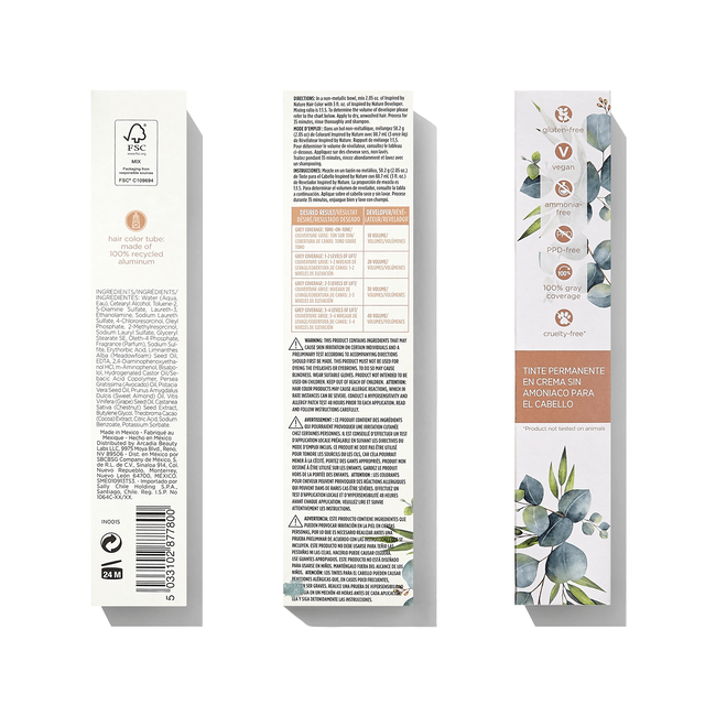 Inspired By Nature Ammonia-Free Permanent Hair Color ...