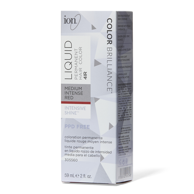 Ion 4IR Medium Intense Red Permanent Liquid Hair Color by Color