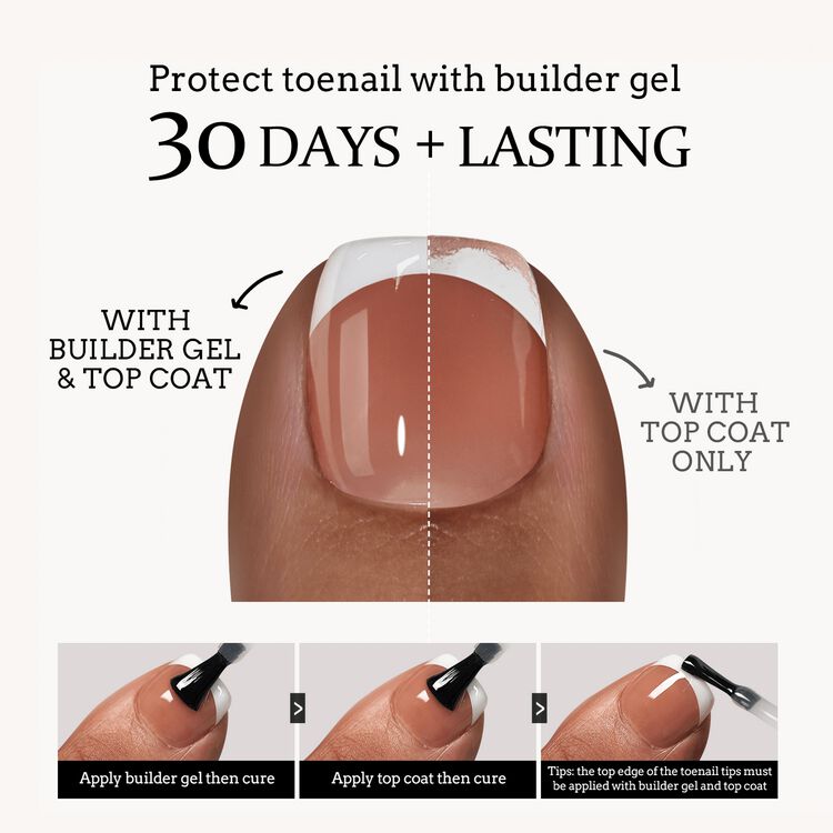 XCOATTIPS® French - Toe Nail Short Squoval