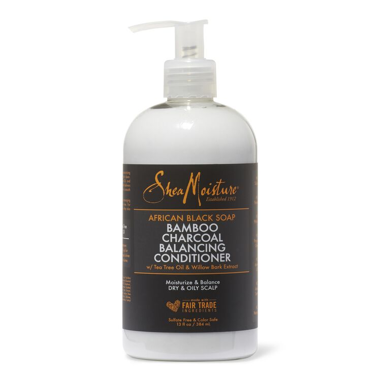 Shea Moisture African Black Soap Bamboo Charcoal Balancing Conditioner By African Black Soap Textured Hair Sally Beauty