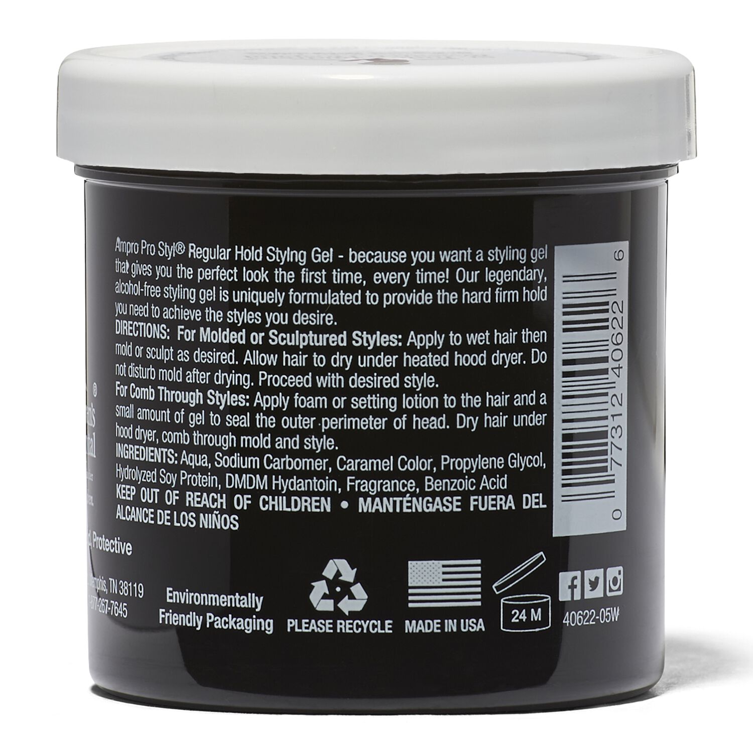 Ampro Protein Styling Gel 6.0 oz Hair Gels