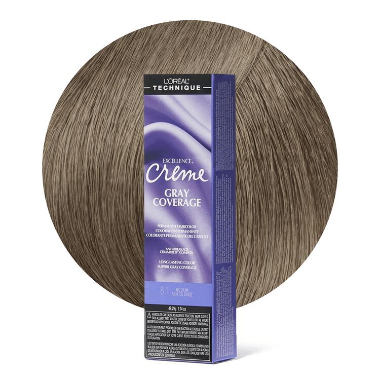 8.1 Medium Ash Blonde Permanent Creme Hair Color