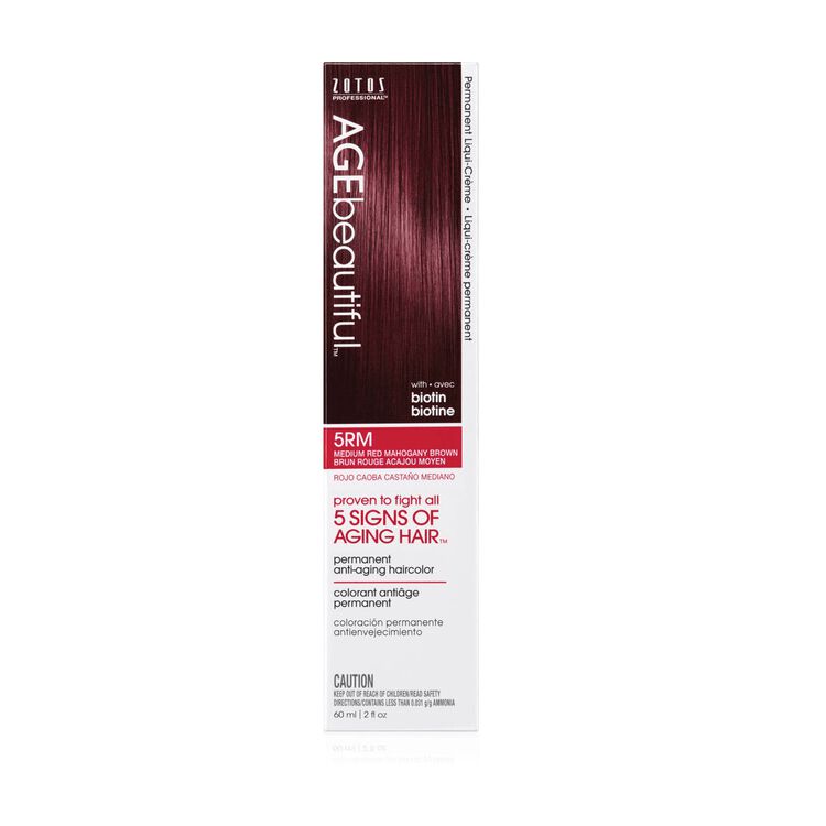 5RM Medium Red Mahogany Brown Permanent Liqui-Creme Hair Color