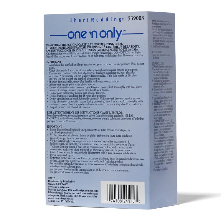 One And Only Moisturizing Alkaline Perm At Sally Beauty Supply