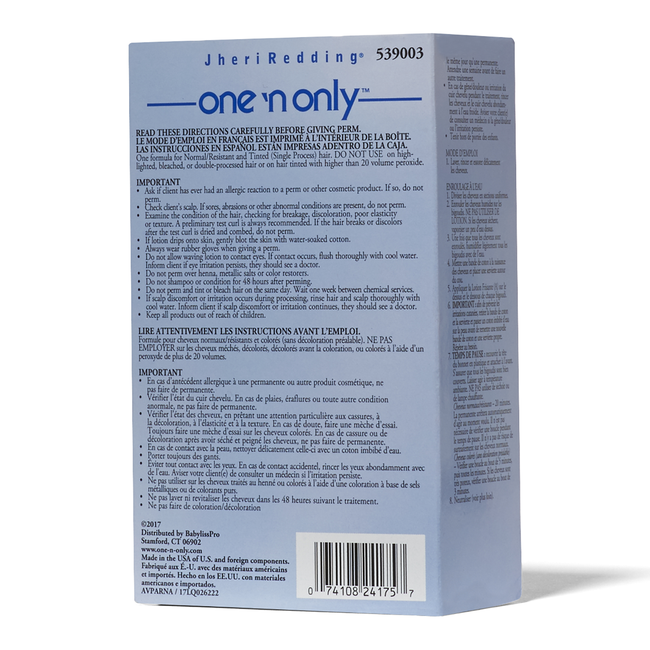 One and Only Moisturizing Alkaline Perm at Sally Beauty Supply.