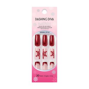 Nailbliss Holiday Gel Nails Santa Baby