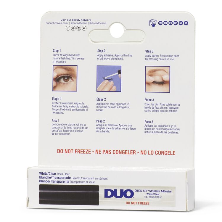 DUO Quick-Set Striplash Adhesive Clear