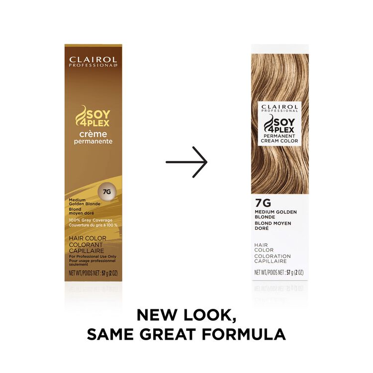 7G Medium Golden Blonde Permanent Cream Hair Color
