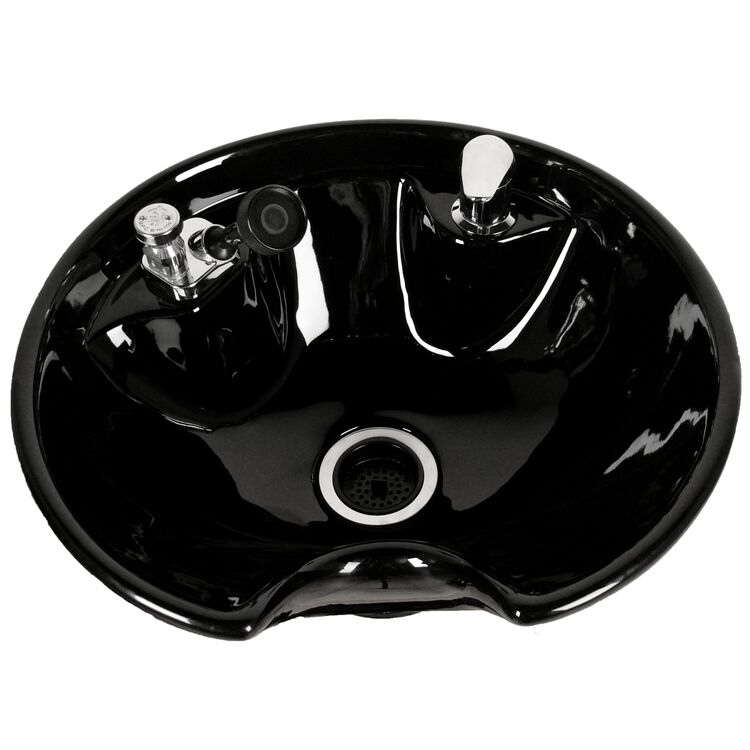 Black 8200 Tilting Porcelain Shampoo Bowl