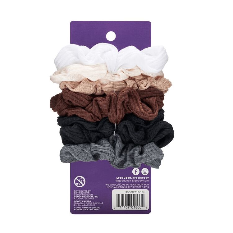 Ribbed Scrunchies 8 Count