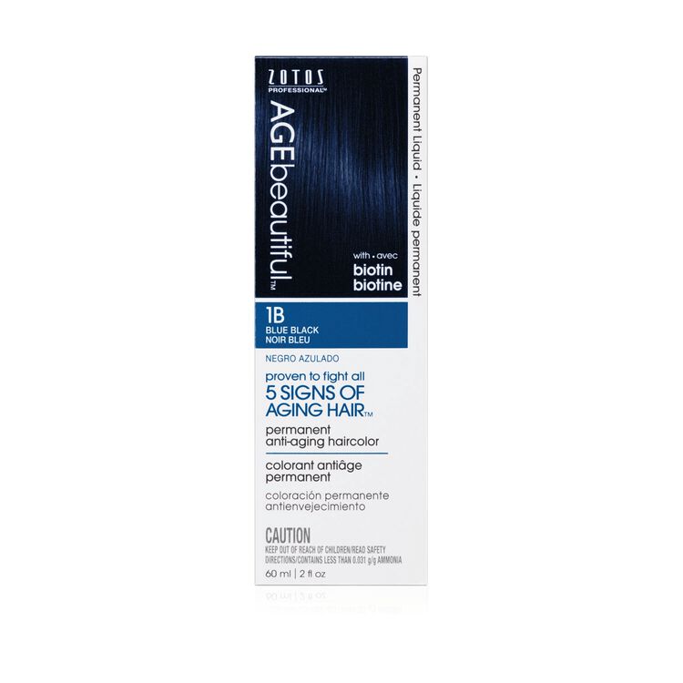 Anti Aging 1b Blue Black Permanent Liquid Hair Color By