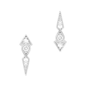 Nail Art Charms Spike Zircon Charm Silver