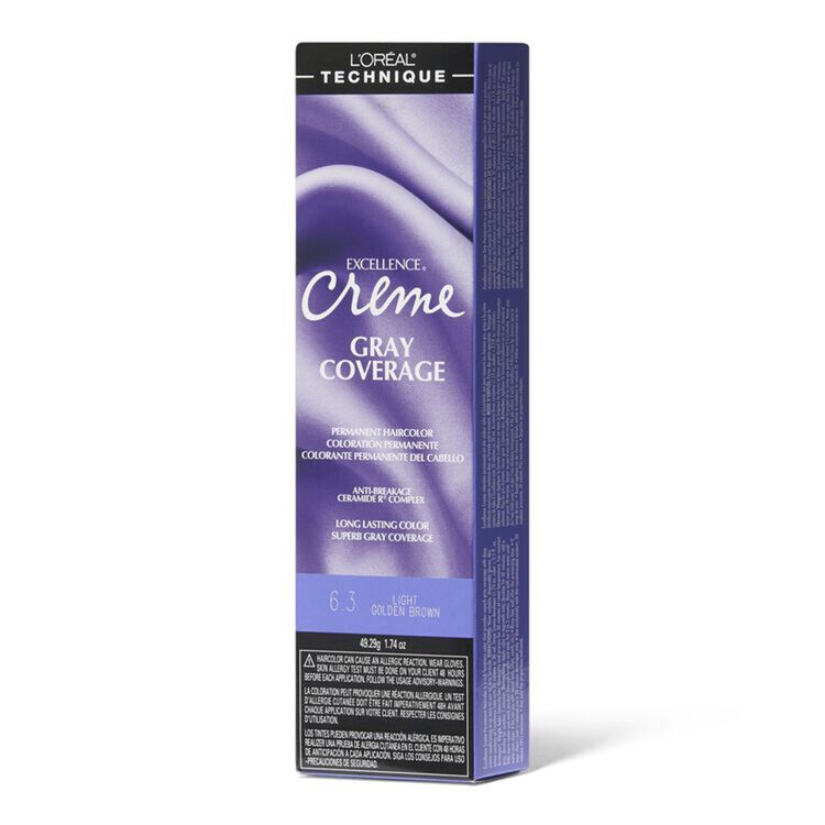 6.3 Light Golden Brown Permanent Creme Hair Color