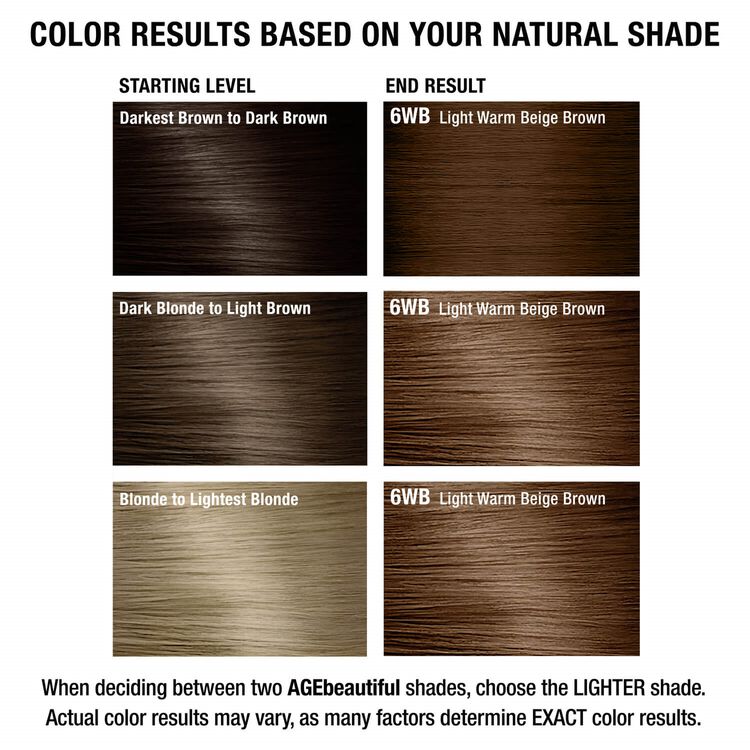 6WB Light Warm Beige Brown Permanent Liqui-Creme Hair Color