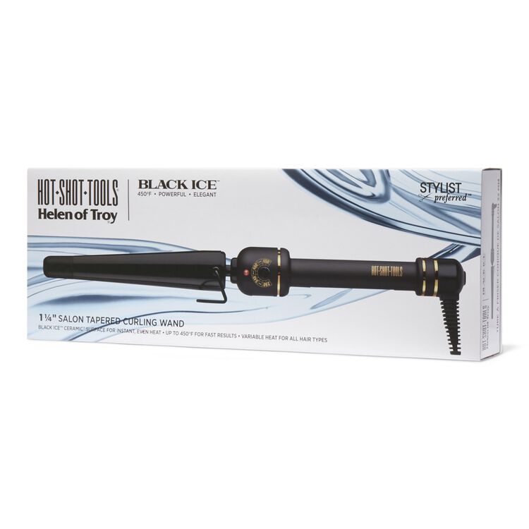 Black Ice Tapered Wand By Hot Shot Tools Curling Iron Sally Beauty