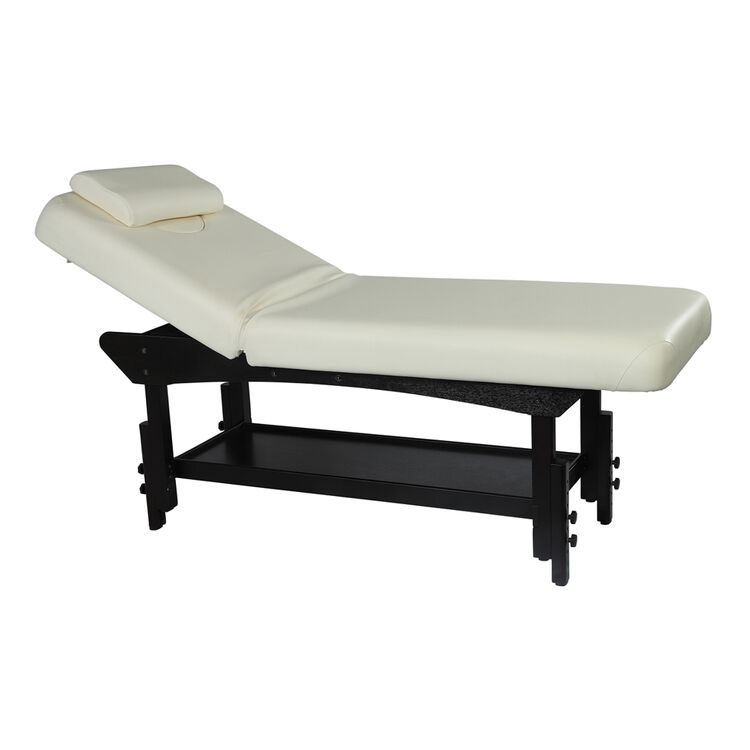 Dual Purpose Facial + Massage Treatment Table/Bed Beige Vinyl
