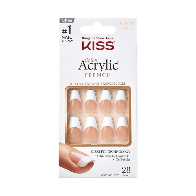 Salon Acrylic French Press-On Nails - Je Taime