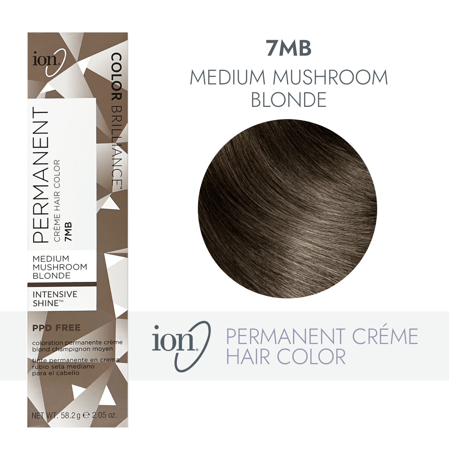 ion 7MB Medium Mushroom Blonde Permanent Creme Hair Color
