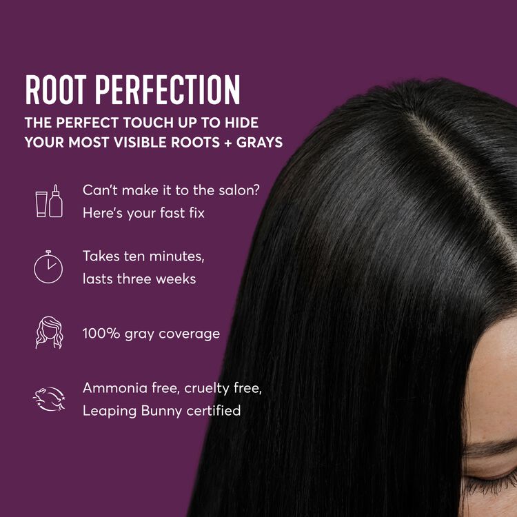 Root Perfection Root Touch Up Permanent Hair Color Kit 3N Corato Black