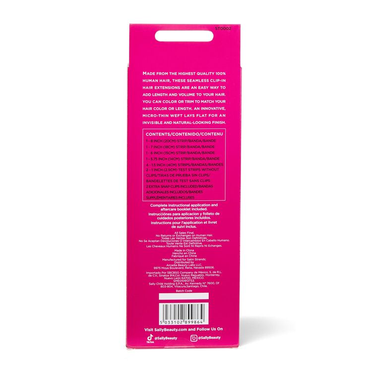 Blonde Ombre 18 Inch Seamless Clip-in Hair Extensions