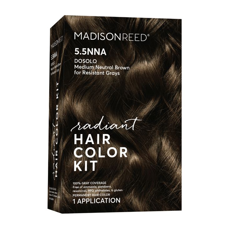 Radiant Cream Color Permanent Hair Color Kit 5.5NNA Dosolo Brown