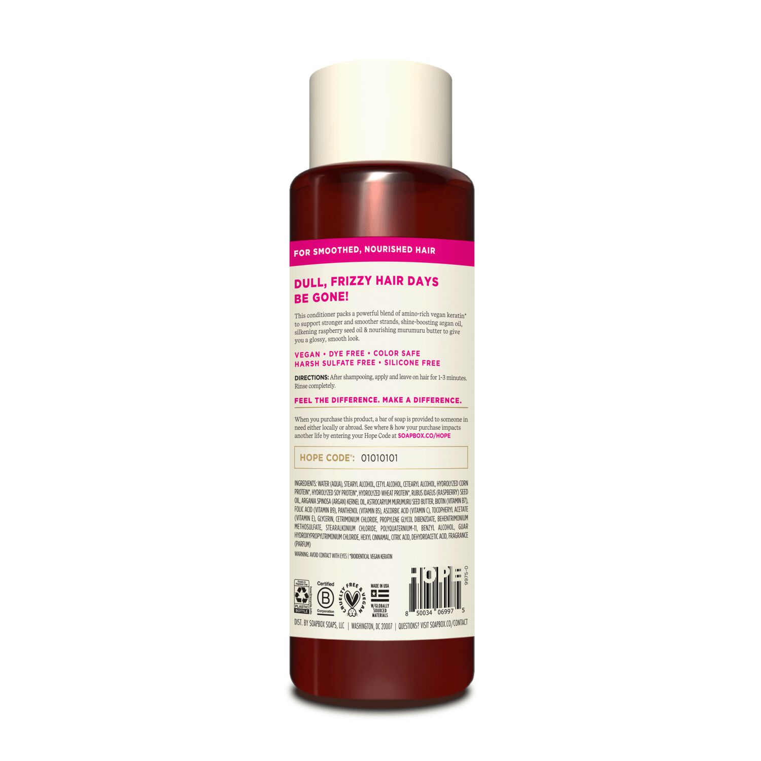 Soapbox Keratin Shine Boosting Conditioner | Sally Beauty