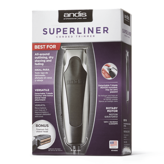 SuperLine TBlade Trimmer with Bonus Shaver Head by Andis Clippers