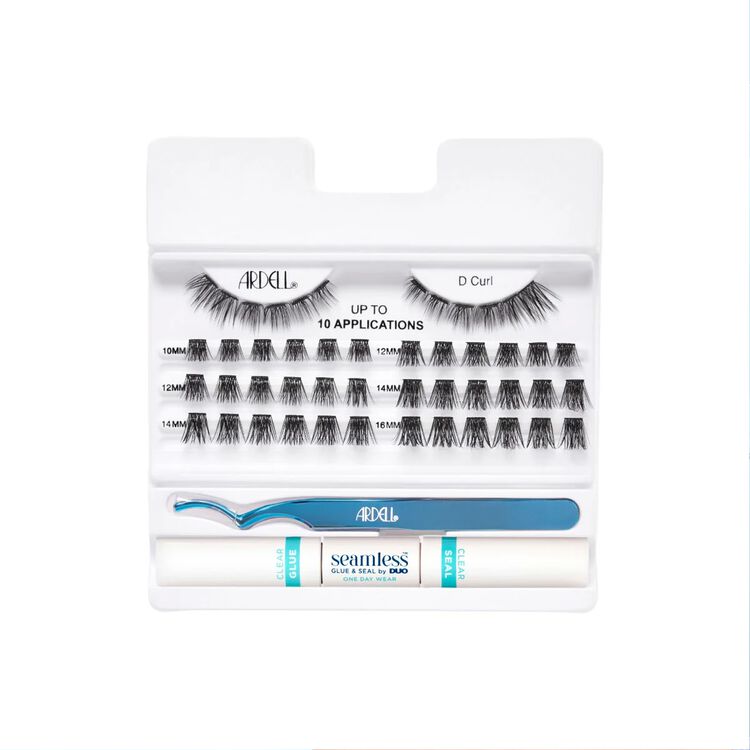 Seamless Underlash Fauxmink Extensions D Curl + 1 Day Clear Glue & Seal