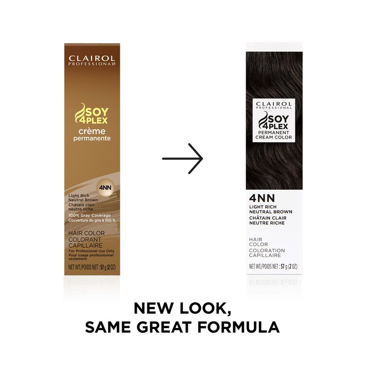 4NN Light Rich Neutral Brown Permanent Cream Hair Color