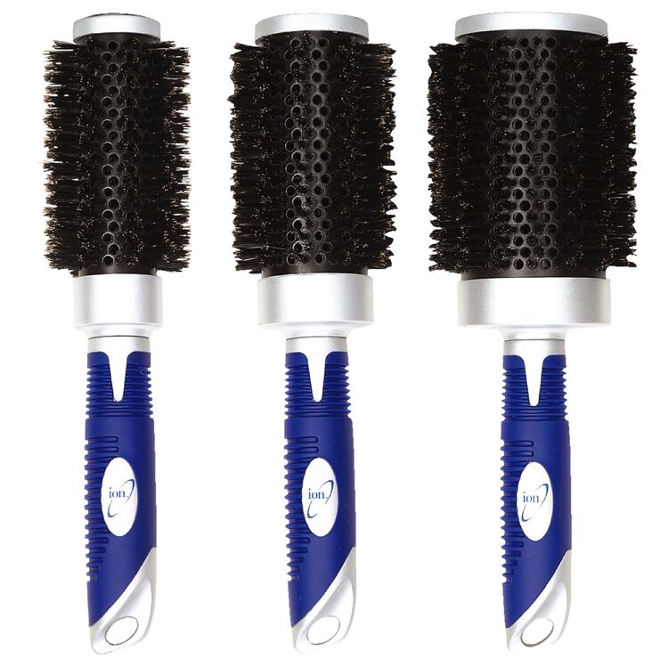 ion Ceramic Round Boar Bristle Brush