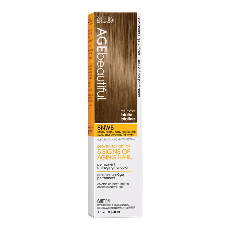 8NWB Medium Neutral Warm Beige Blonde Permanent Liqui-Creme Hair Color
