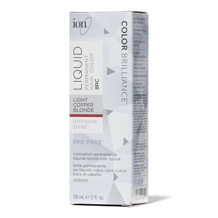 Ion 8RC Light Copper Blonde Permanent Liquid Hair Color by Color