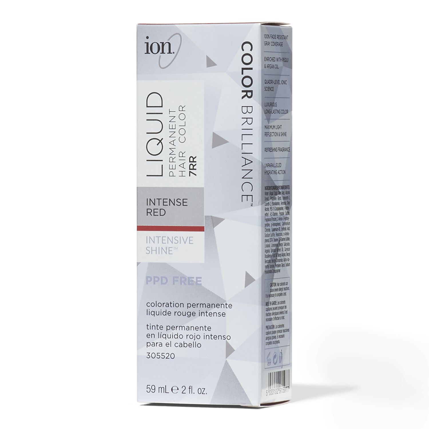 Ion 7RR Intense Red Permanent Liquid Hair Color by Color Brilliance