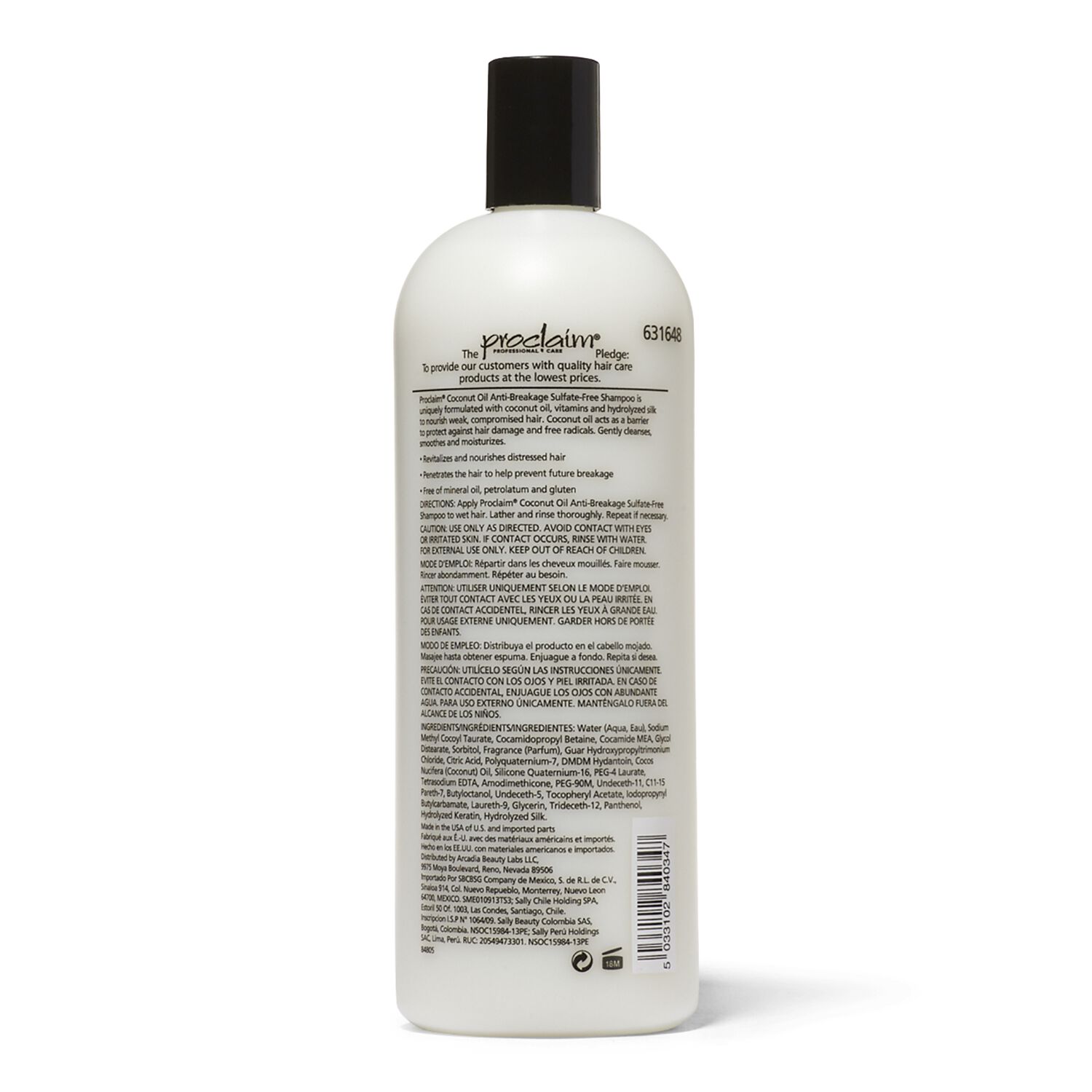 Proclaim Coconut Oil AntiBreakage Shampoo 33.8 oz Shampoos