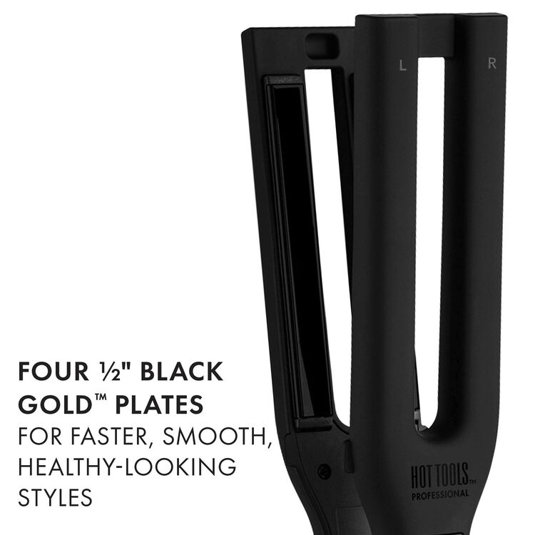 Black Gold Dual Plate Salon Flat Iron