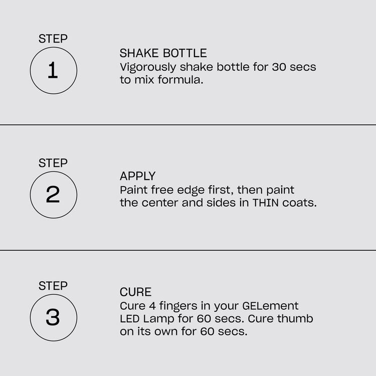 GELements Nail Polish No-Cleanse Top Coat