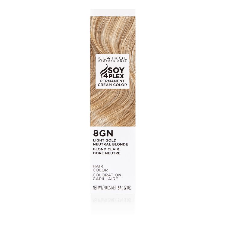 8GN Light Gold Neutral Blonde Permanent Cream Hair Color