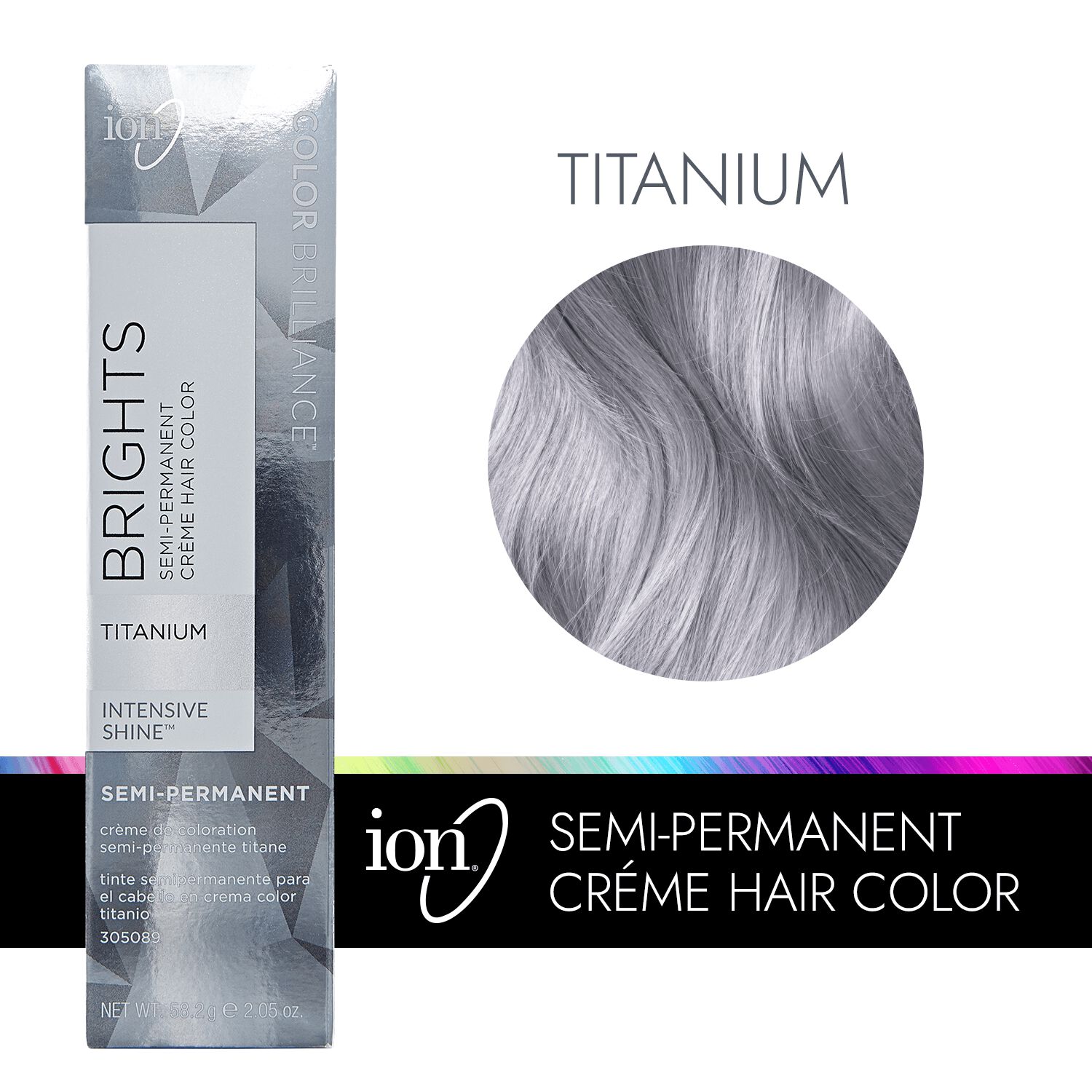 Titanium Semi Permanent Hair Color Ion