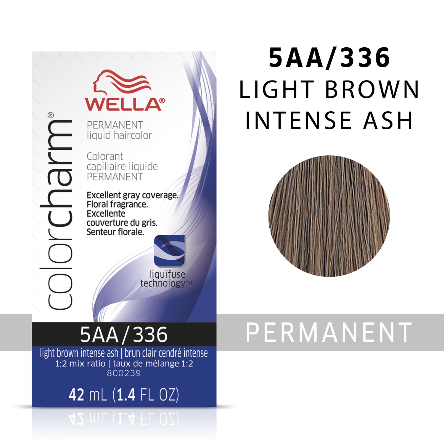 Wella Light Brown Intense Ash Color Permanent Hair Color