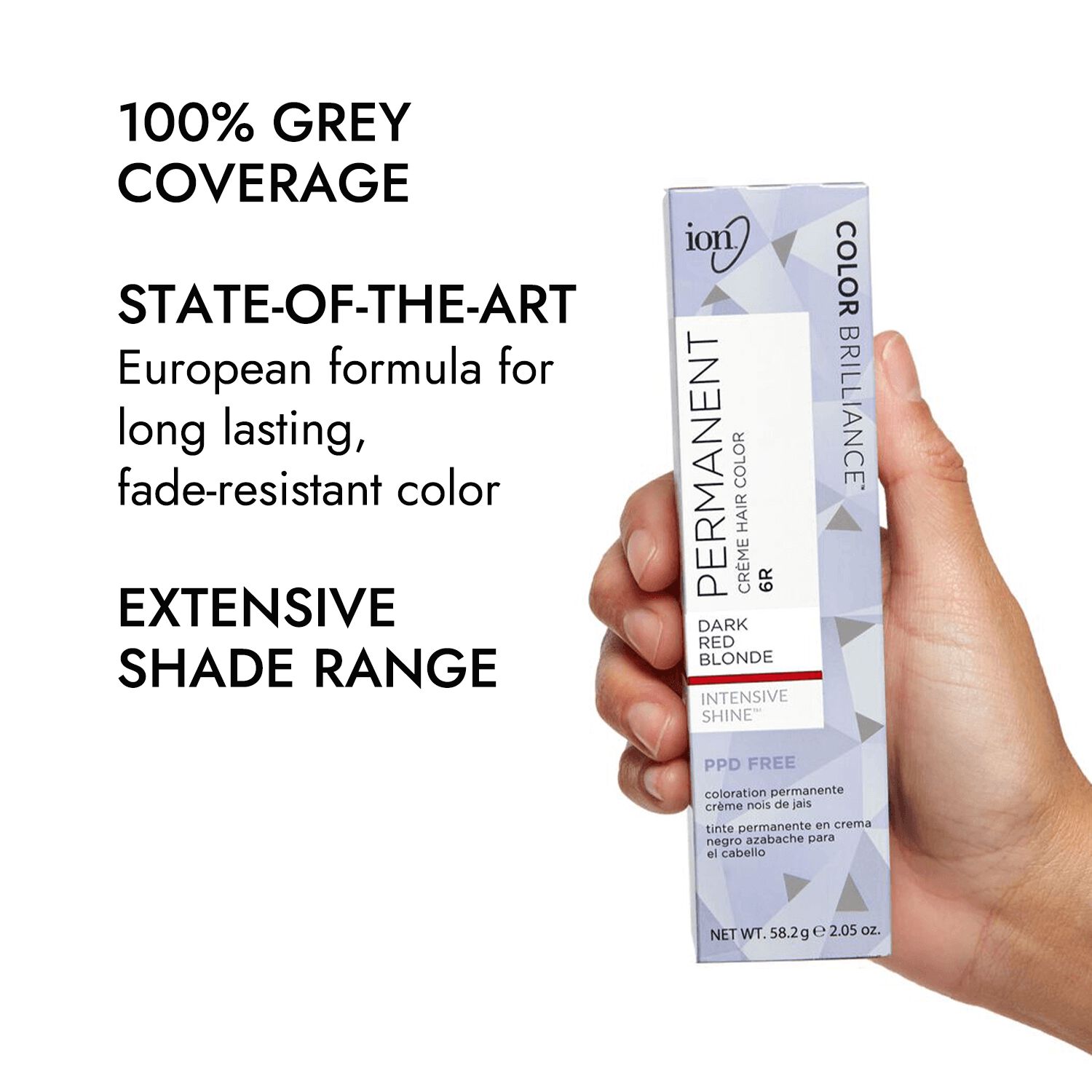 Ion 6R Dark Red Blonde Permanent Creme Hair Color by Color Brilliance