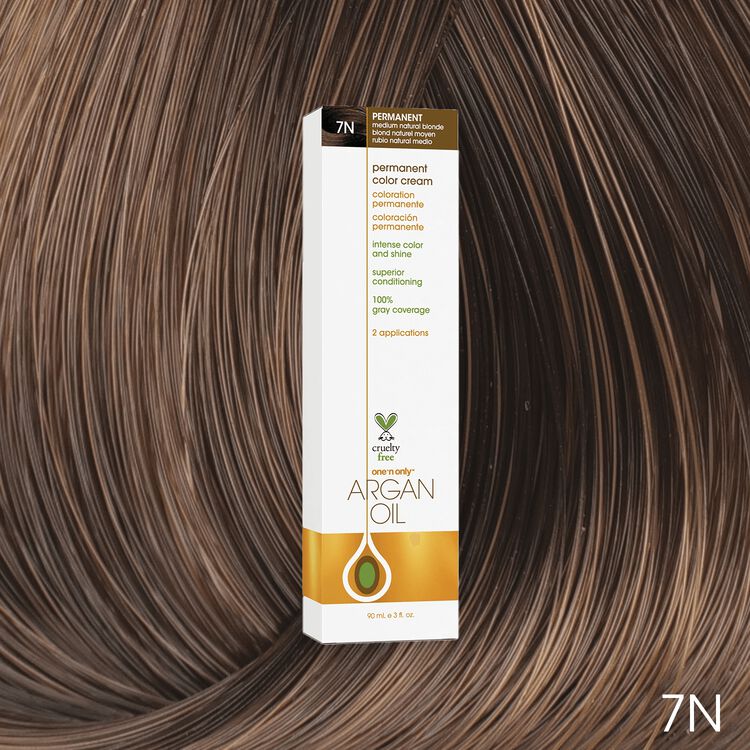 Argan Oil Permanent Color Cream 7N Medium Natural Blonde