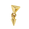 Pyramid Stud Spike Dangle Charm Gold