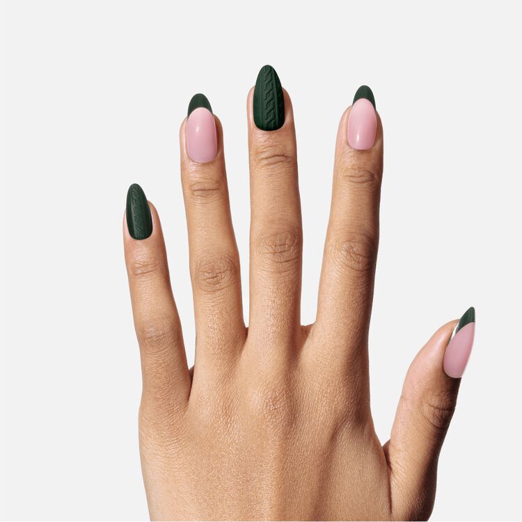 Forest Fleece Premium Press On Nails