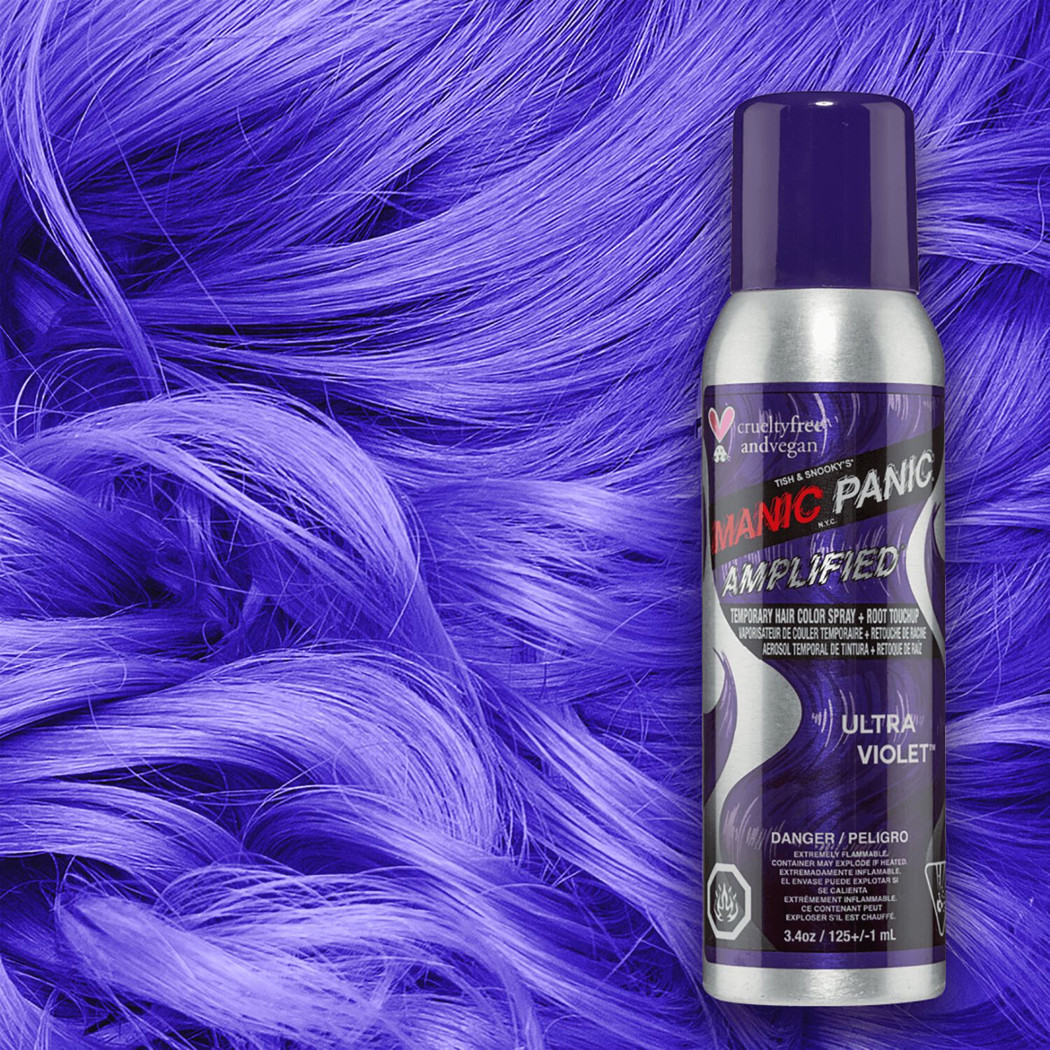 Manic Panic Ultra Violet Amplified™ Temporary Sprayon Color Sally beauty