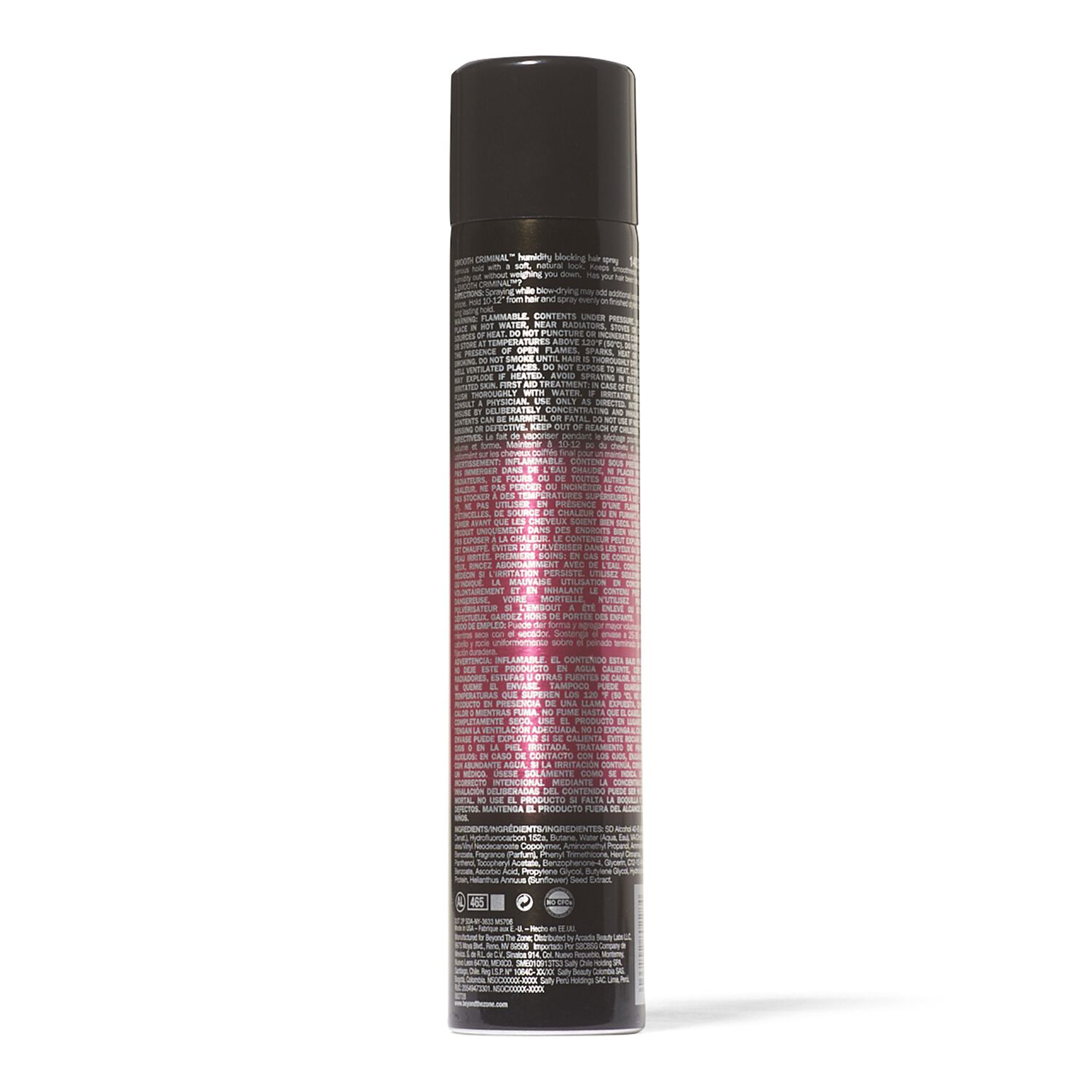 Beyond The Zone Smooth Criminal Humidity Blocking Hair Spray Hair