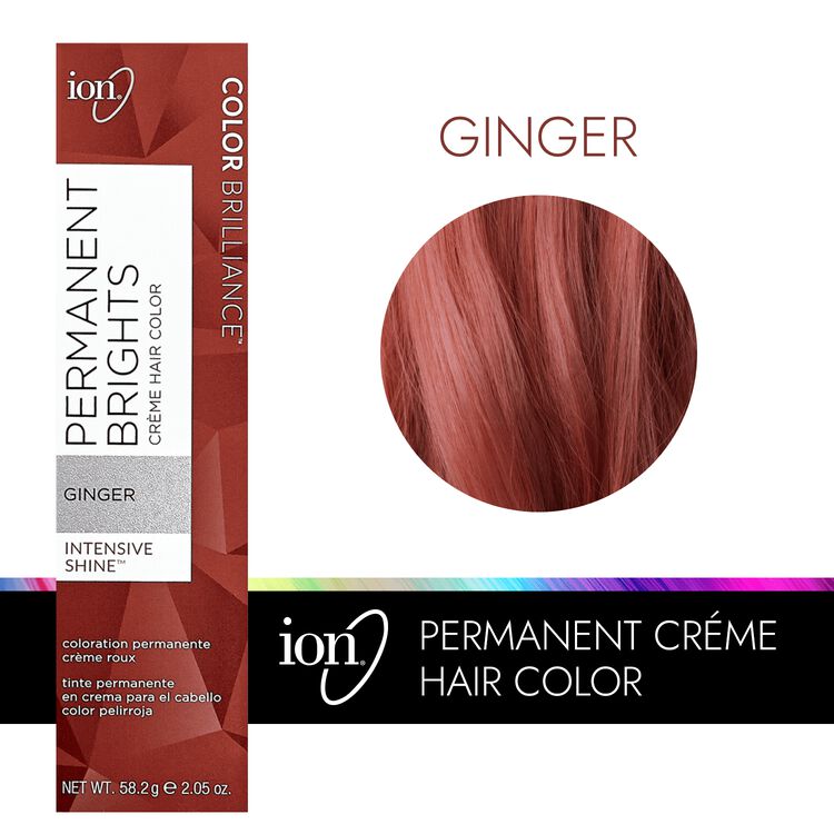 ion Permanent Brights Creme Hair Color Ginger by Color Brilliance |  Permanent Hair Color | Sally Beauty
